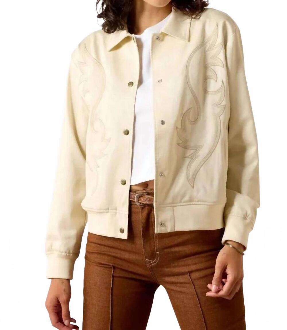 NEW ARIAT vaquero bomber jacket in summer sand